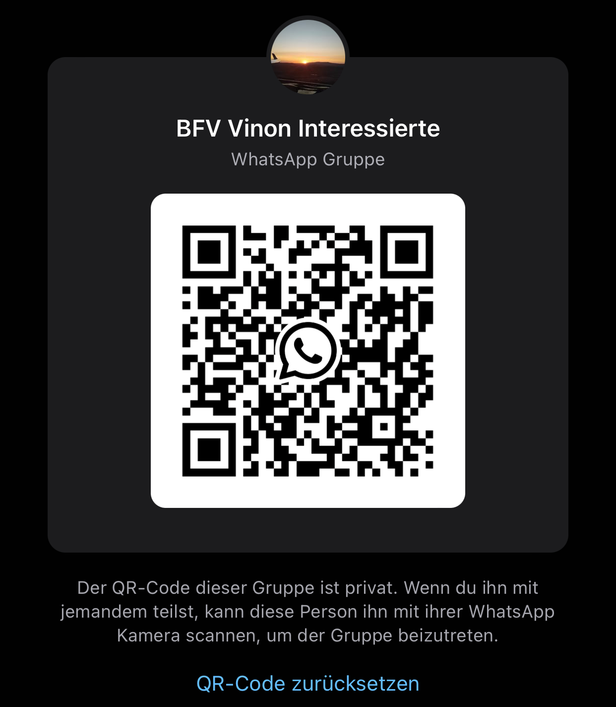 QR Vinon Interessierte